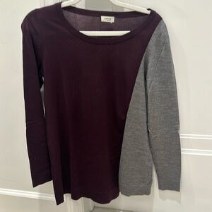 Akris colorblock silk blend sweater